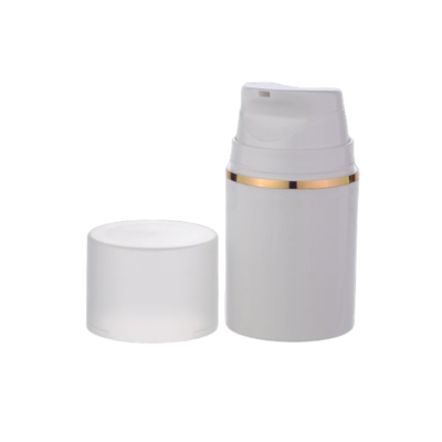 Airless lahvička 100ml bílá, víčko transparent POLPA