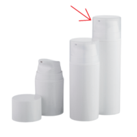 Airless lahvička 150ml bílá, víčko transparent POLPA