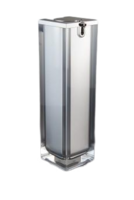 Airless lahvička akrylová stříbrná 50ml