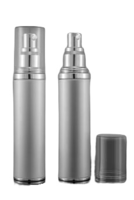 Airless lahvička stříbrná matná 30ml
