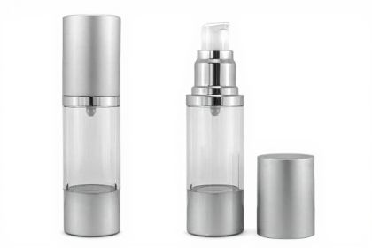 30 ml airless lahvička LUX stříbrná MAT