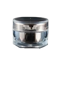 Akrylový kelímek 15ml stříbrný