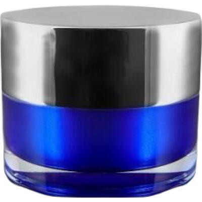 Akrylový kelímek 30ml modrý se stříbrným víčkem