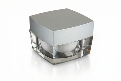 30 ml akrylový kelímek,  stříbrné víčko + PP mezivíčko