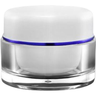 Akrylový kelímek bílý 5ml s modrým proužkem