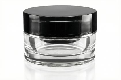 15 ml akrylový kelímek černý, černé víčko + PP mezivíčko