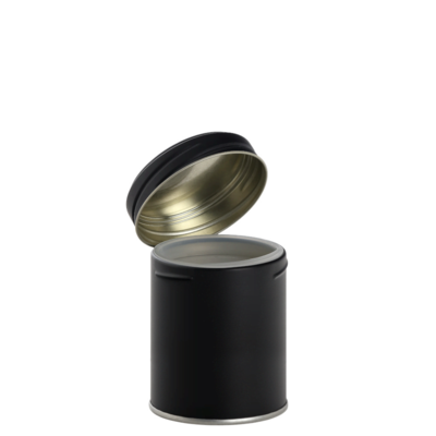Aroma plechová dóza se šroubovacím uzávěrem 175ml černá matná