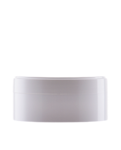 BÍLÝ kelímek FUN na kosmetiku s pěnovým těsnění 50ml,   lesk