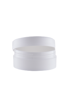 BÍLÝ kelímek FUN na kosmetiku s pěnovým těsnění 50ml,   mat