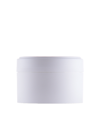 Bílý kelímek FUN2 100ml + bílé víčko s pěnovým těsněním