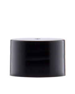 Černý šroubovací uzávěr na lahvičky PP 20/410