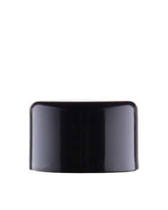 Černý šroubovací uzávěr na lahvičky PP 24/410