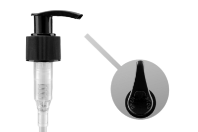 Dávkovač černý žebrovaný 24/410 180mm