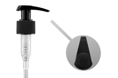 Dávkovač černý  žebrovaný 24/410,  180mm