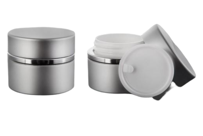 Hliníkový kelímek 50ml dvoustěnný stříbrný