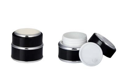 Hliníkový kelímek dvoustěnný 30ml - černý