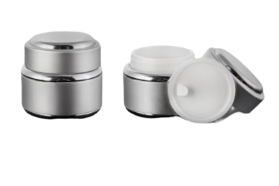 Hliníkový kelímek dvoustěnný 30ml - stříbrný