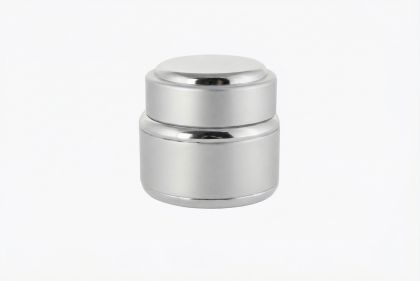 8 ml Hliníkový kelímek dvoustěnný stříbrný, víčko + PP mezivíčko