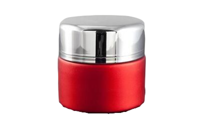 Kelímek červený 20ml - se stříbrným víčkem