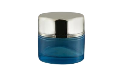 Kelímek modrý 30ml - se stříbrným víčkem