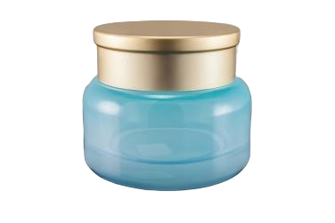 Kelímek modrý 50ml ze zlatým víčkem