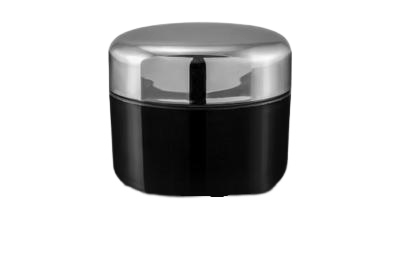 Kelímek se stříbrným víčkem 5ml - černý + mezivíčko