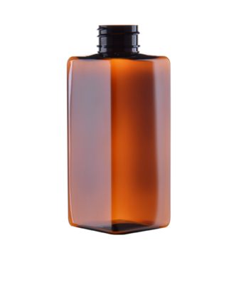 Lahvička PET QUATRO 250ml  hnědá 28/410