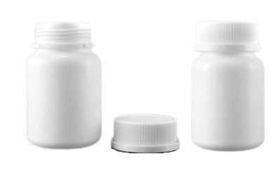 Lahvička plastová bílá 60ml