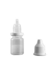 Lahvička plastová bílá s víčkem 5ml