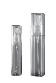 Lahvička plastová čirá krychlová 22ml