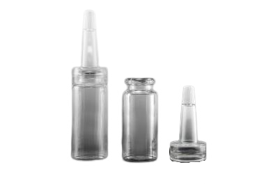 Lahvička plastová čirá s aplikátorem 10ml