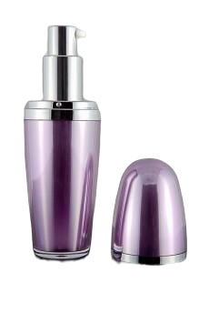 Lahvička plastová fialová 120ml