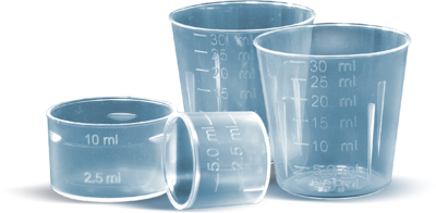 Odměrka - kalíšek pro léky 10ml  fi28mm