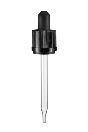 30 ml pipeta černá vroubkovaná s dětskou pojistkou