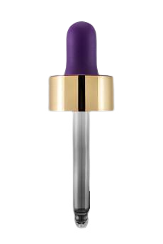 Pipeta fialovo-zlatá 20/400
