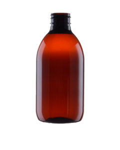 Plastová lahvička PET 300ml hnědá