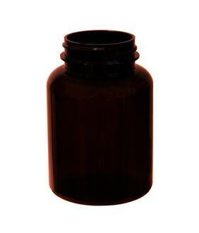 Plastová PET lahvička 200ml - hnědá 44/410