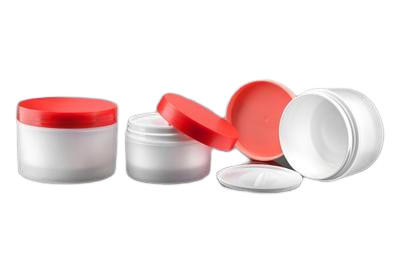 Plastový kelímek 120ml bílý s oranžovým víčkem