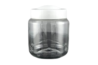 Plastový kelímek 150ml čirý s bílým víčkem