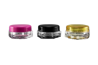 Plastový kelímek 3ml čirý s barevným víčkem