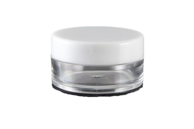 Plastový kelímek kulatý 10ml s bílým víčkem