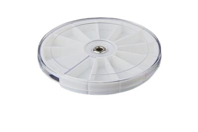 Plastový kelímek na šperky s 12 přehrádkami - 180mm