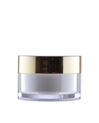 Plastový kelímek PP bílý  50ml se zlatým víčkem