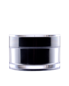 Plastový kelímek PP černý 50ml s černým víčkem