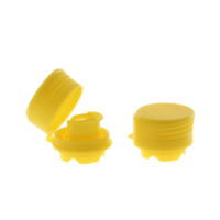 Plastový uzávěr na olejové plechové dózy - žlutý