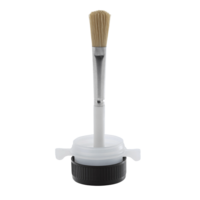 Plastový uzávěr se štětcem - černý 42mm