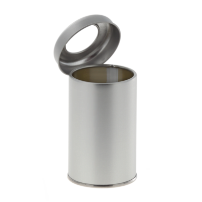 Plechová kořenka s okénkem 175ml bílá