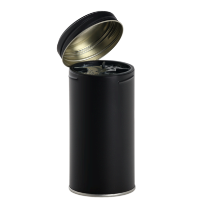 Plechová kořenka šroubovací s třepací vložkou 250ml černá