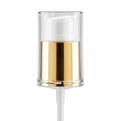 Pumpička bílá-zlatá 85mm 20/410