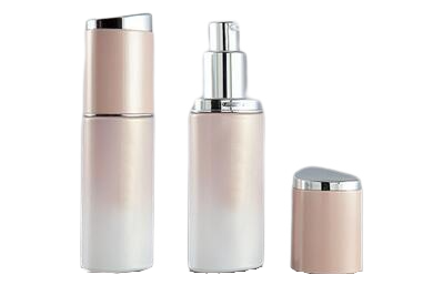 Skleněná lahvička béžová 150ml